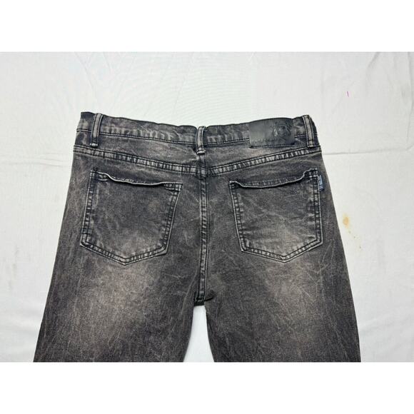 Phat Farm Boys Black Skinny Fit Stretch Moto Denim Jeans - Size 16 (30x28.5) - Picture 3 of 9